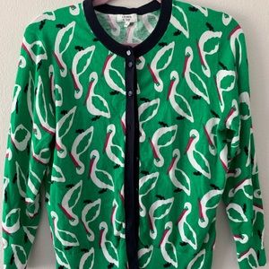 Crown & Ivy•Green Pelican Cardigan•Large